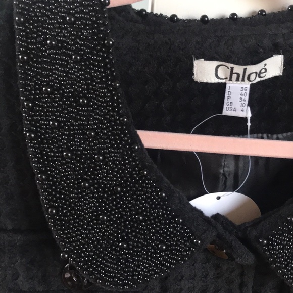 ❌SOLD❌Chloe jacket with beaded collar - Picture 8 of 8